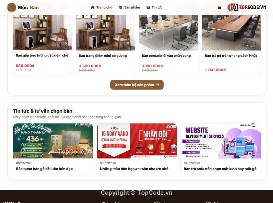 website,bán bàn,web bán bàn